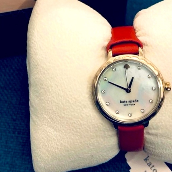 ♠️ Kate Spade Morningside three-hand leather watch - Picture 2 of 8